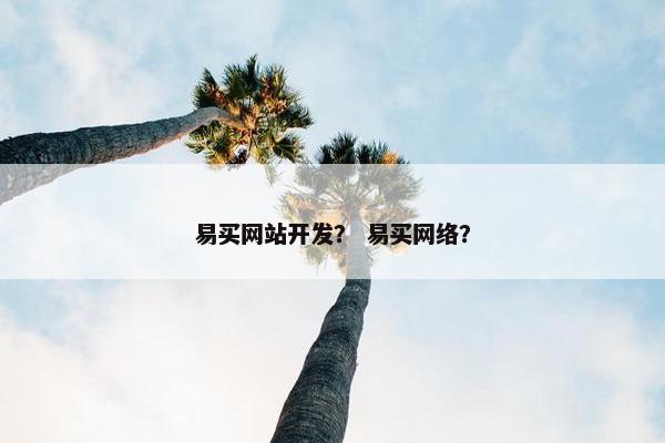 易买网站开发？ 易买网络？