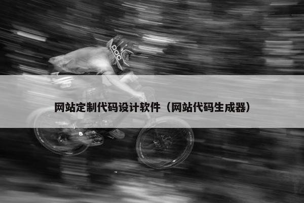 网站定制代码设计软件（网站代码生成器）