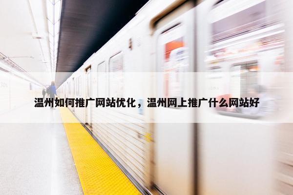 温州如何推广网站优化，温州网上推广什么网站好