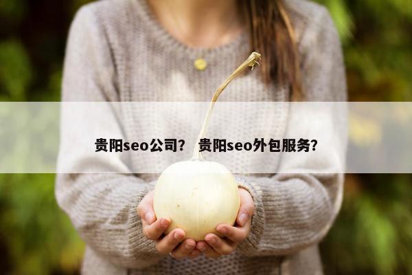 贵阳seo公司？ 贵阳seo外包服务？