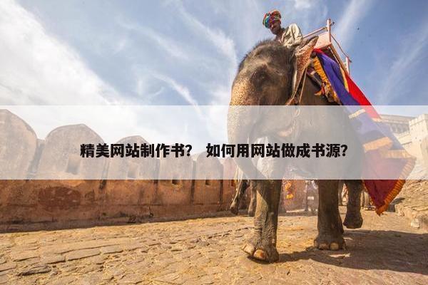 精美网站制作书？ 如何用网站做成书源？