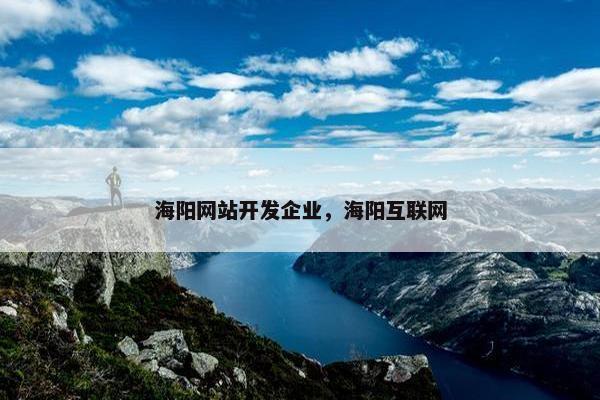 海阳网站开发企业，海阳互联网