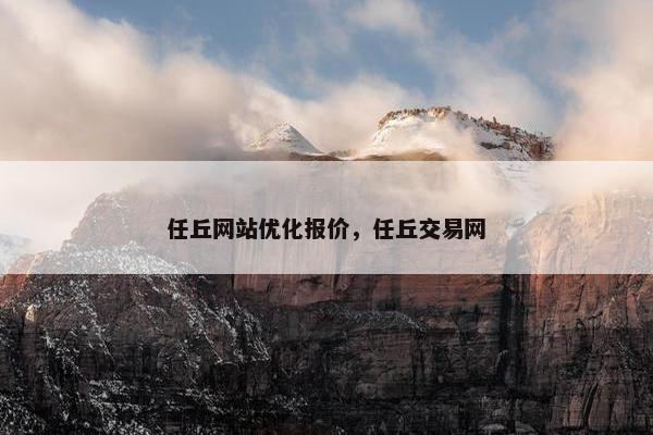 任丘网站优化报价，任丘交易网