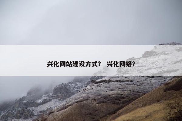 兴化网站建设方式？ 兴化网络？