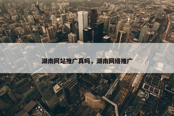 湖南网站推广真吗，湖南网络推广