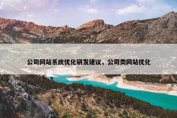 公司网站系统优化研发建议，公司类网站优化