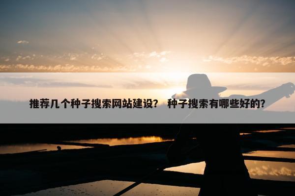 推荐几个种子搜索网站建设？ 种子搜索有哪些好的？