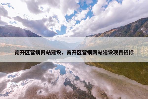 南开区营销网站建设，南开区营销网站建设项目招标