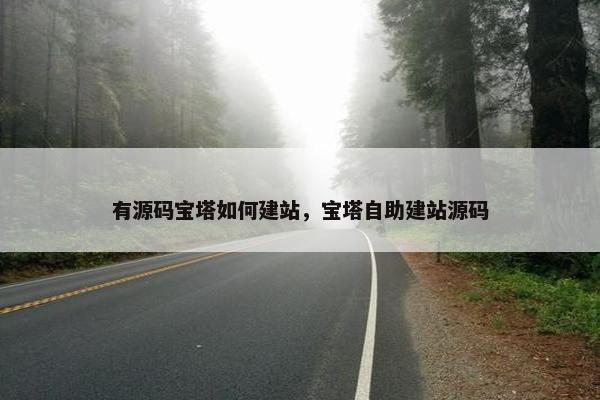 有源码宝塔如何建站，宝塔自助建站源码