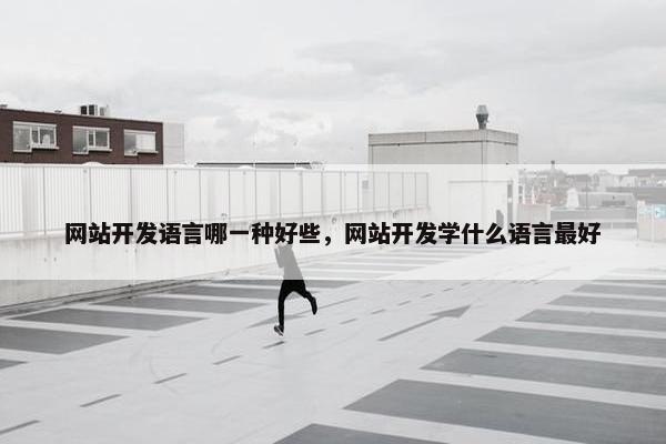 网站开发语言哪一种好些，网站开发学什么语言最好