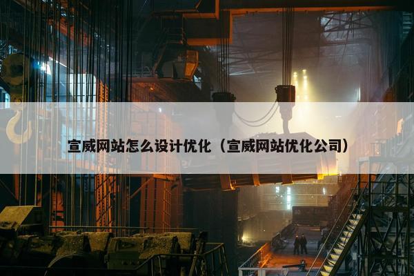 宣威网站怎么设计优化（宣威网站优化公司）