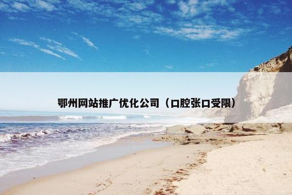 鄂州网站推广优化公司（口腔张口受限）