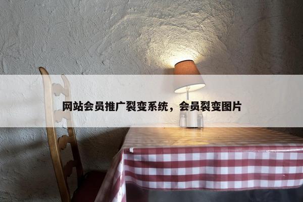 网站会员推广裂变系统，会员裂变图片