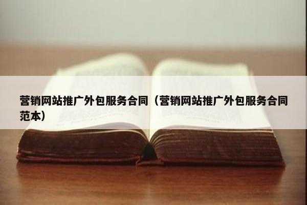 营销网站推广外包服务合同（营销网站推广外包服务合同范本）