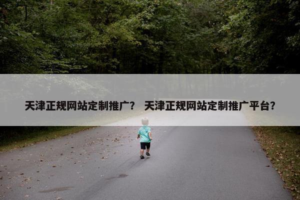 天津正规网站定制推广？ 天津正规网站定制推广平台？