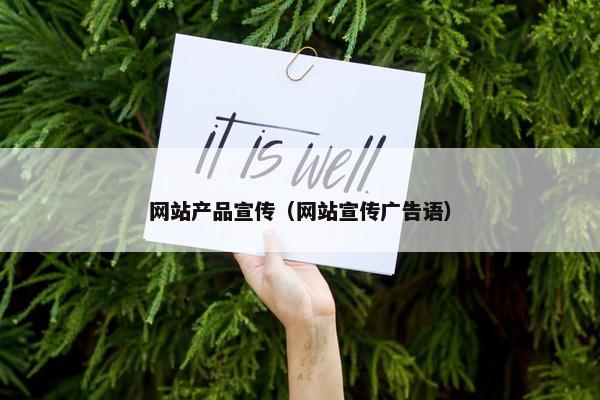网站产品宣传（网站宣传广告语）