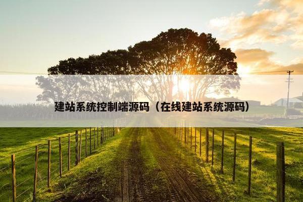 建站系统控制端源码（在线建站系统源码）