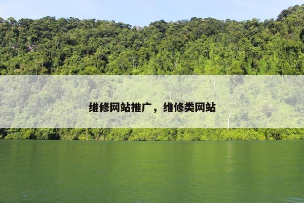 维修网站推广，维修类网站