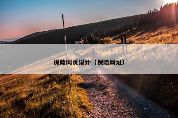 保险网页设计（保险网址）