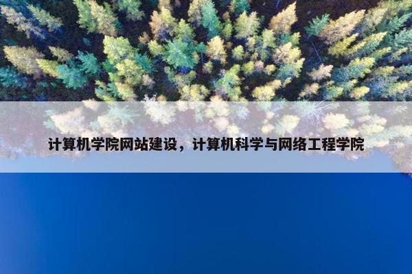 计算机学院网站建设，计算机科学与网络工程学院