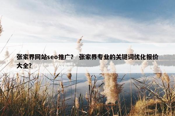张家界网站seo推广？ 张家界专业的关键词优化报价大全？