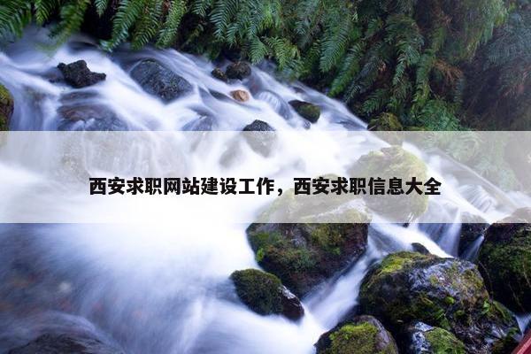 西安求职网站建设工作，西安求职信息大全