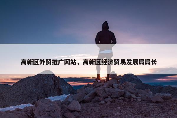 高新区外贸推广网站，高新区经济贸易发展局局长