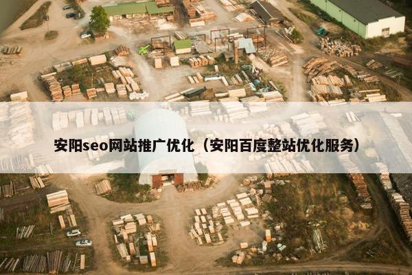 安阳seo网站推广优化（安阳百度整站优化服务）