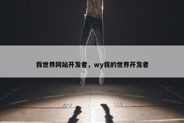 我世界网站开发者，wy我的世界开发者