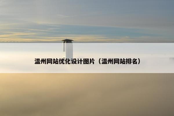 温州网站优化设计图片（温州网站排名）