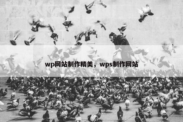 wp网站制作精美，wps制作网站