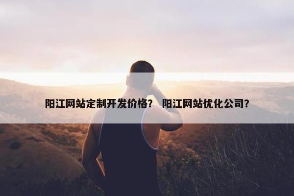 阳江网站定制开发价格？ 阳江网站优化公司？