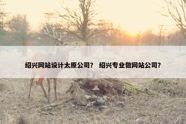 绍兴网站设计太原公司？ 绍兴专业做网站公司？