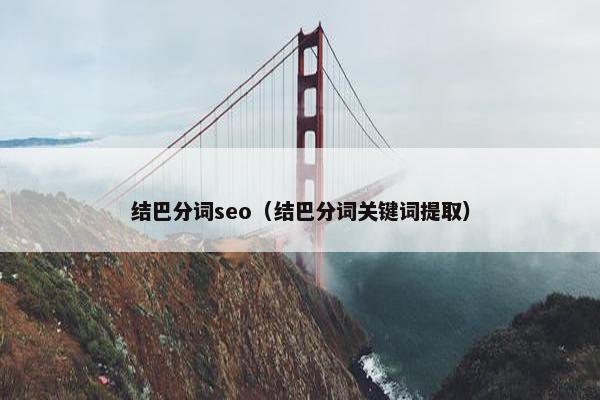 结巴分词seo（结巴分词关键词提取）
