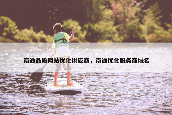 南通品质网站优化供应商，南通优化服务商域名