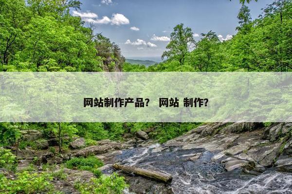 网站制作产品？ 网站 制作？