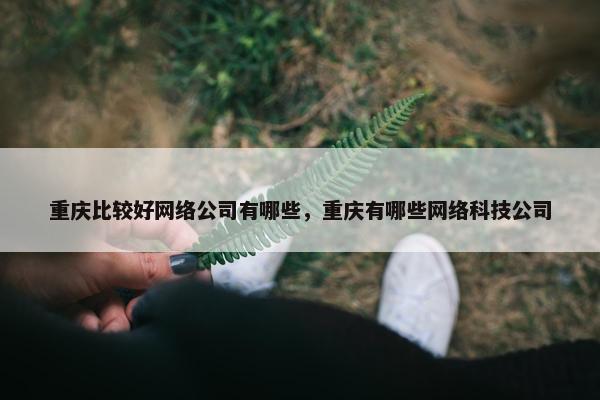 重庆比较好网络公司有哪些，重庆有哪些网络科技公司