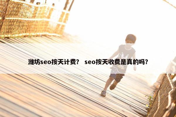 潍坊seo按天计费？ seo按天收费是真的吗？