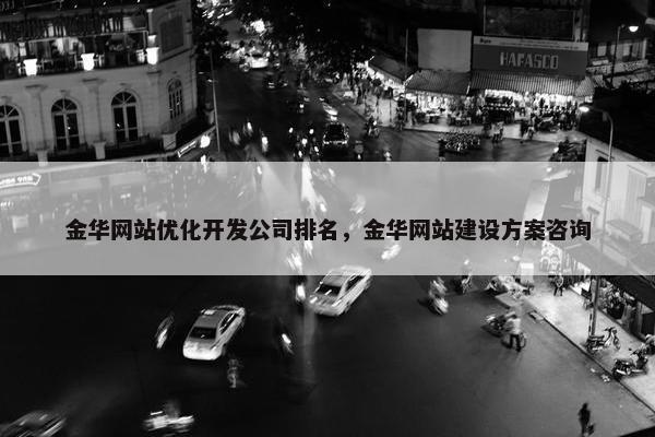 金华网站优化开发公司排名，金华网站建设方案咨询