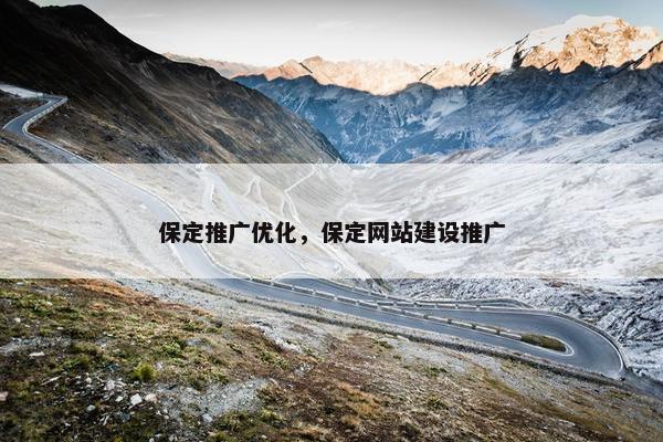 保定推广优化，保定网站建设推广