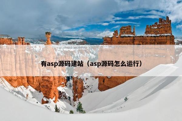 有asp源码建站（asp源码怎么运行）