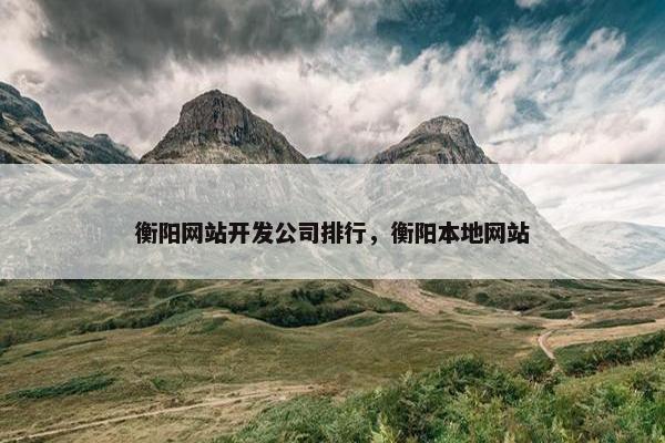 衡阳网站开发公司排行，衡阳本地网站