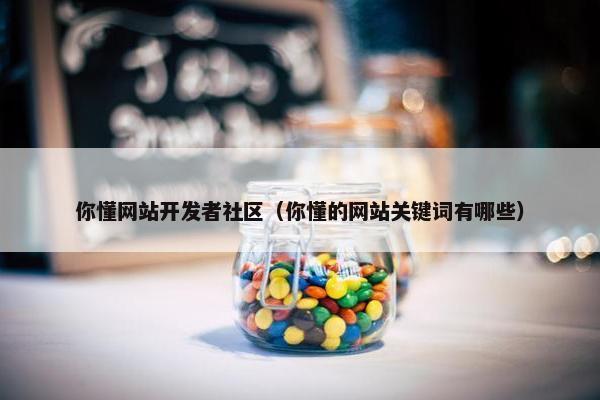 你懂网站开发者社区（你懂的网站关键词有哪些）