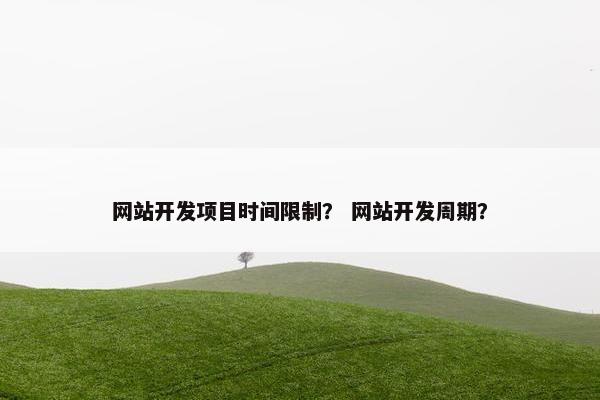 网站开发项目时间限制？ 网站开发周期？