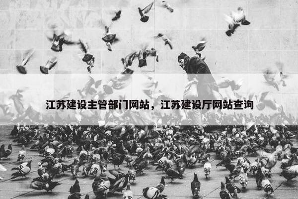 江苏建设主管部门网站，江苏建设厅网站查询