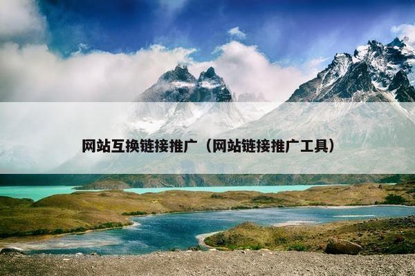 网站互换链接推广（网站链接推广工具）