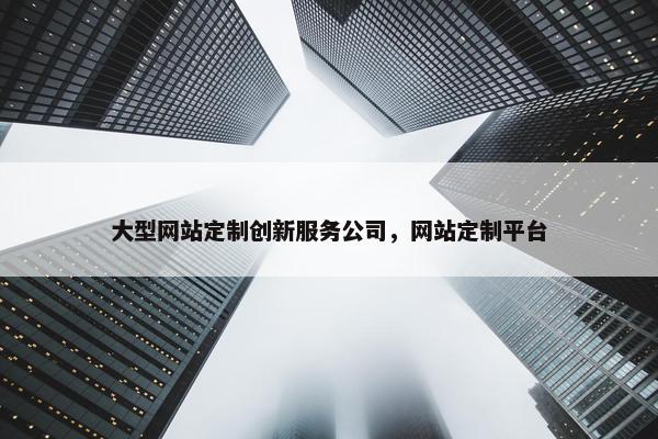 大型网站定制创新服务公司，网站定制平台
