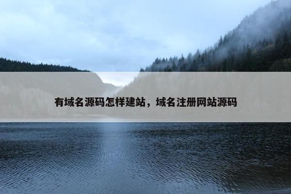 有域名源码怎样建站，域名注册网站源码