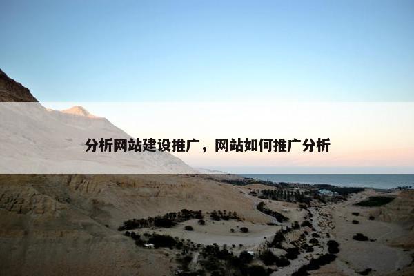 分析网站建设推广，网站如何推广分析