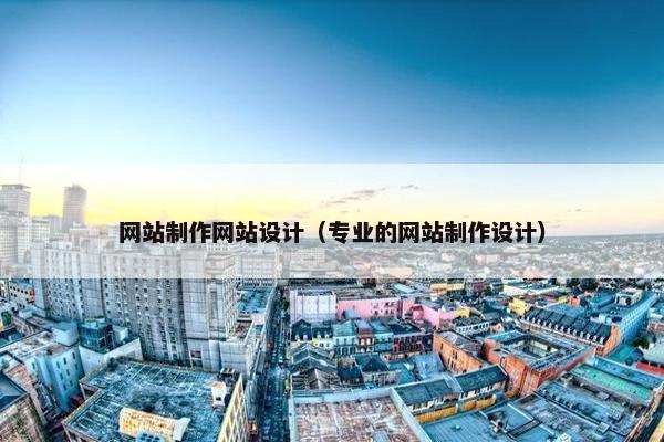 网站制作网站设计（专业的网站制作设计）